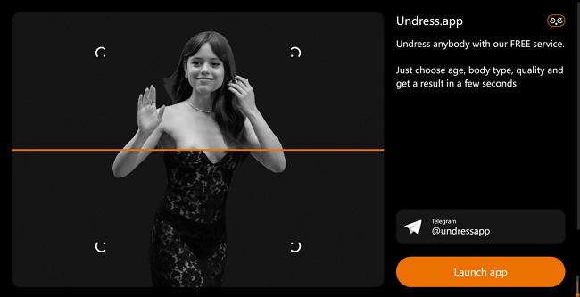 undress.app homepage