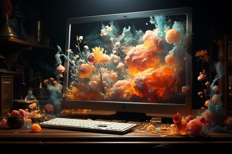 Midjourney - a computer making art --ar 3:2 --s 750