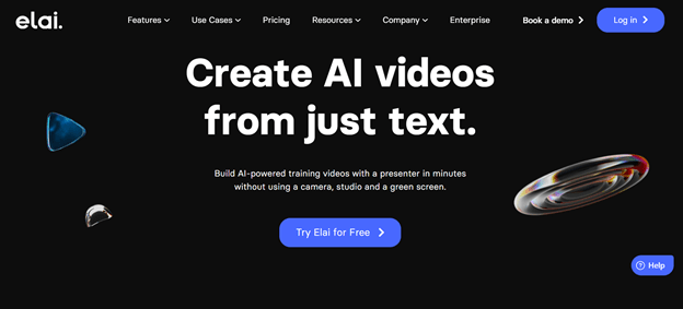 Elai.io Homepage