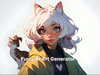 AI generated Furry Art Girl
